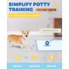 image100Pack XLarge Puppy Pads  34 x 28 Pee Pads for Dogs Potty Training with LeakProof QuickDry Design 6Layer Wee Wee Pads for Dogs BlueBlue