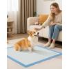 image100Pack XLarge Puppy Pads  34 x 28 Pee Pads for Dogs Potty Training with LeakProof QuickDry Design 6Layer Wee Wee Pads for Dogs BlueBlue