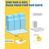 image100Pack XLarge Puppy Pads  34 x 28 Pee Pads for Dogs Potty Training with LeakProof QuickDry Design 6Layer Wee Wee Pads for Dogs BlueBlue