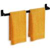 imageTowel Rack for Bathroom  235quot Rustproof Towel Holder Sturdy Towel Bar Wall Mounted SpaceSaving Towel Hanger Bathroom Accessories Home Decor Apparment Essentials Black