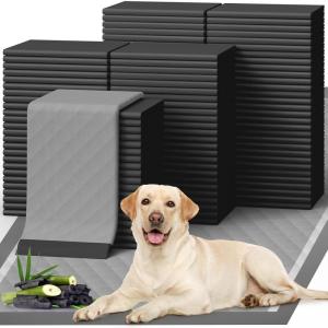 image100Pack XLarge Puppy Pads  34 x 28 Pee Pads for Dogs Potty Training with LeakProof QuickDry Design 6Layer Wee Wee Pads for Dogs BlueBlack