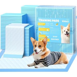 image100Pack XLarge Puppy Pads  34 x 28 Pee Pads for Dogs Potty Training with LeakProof QuickDry Design 6Layer Wee Wee Pads for Dogs BlueBlue